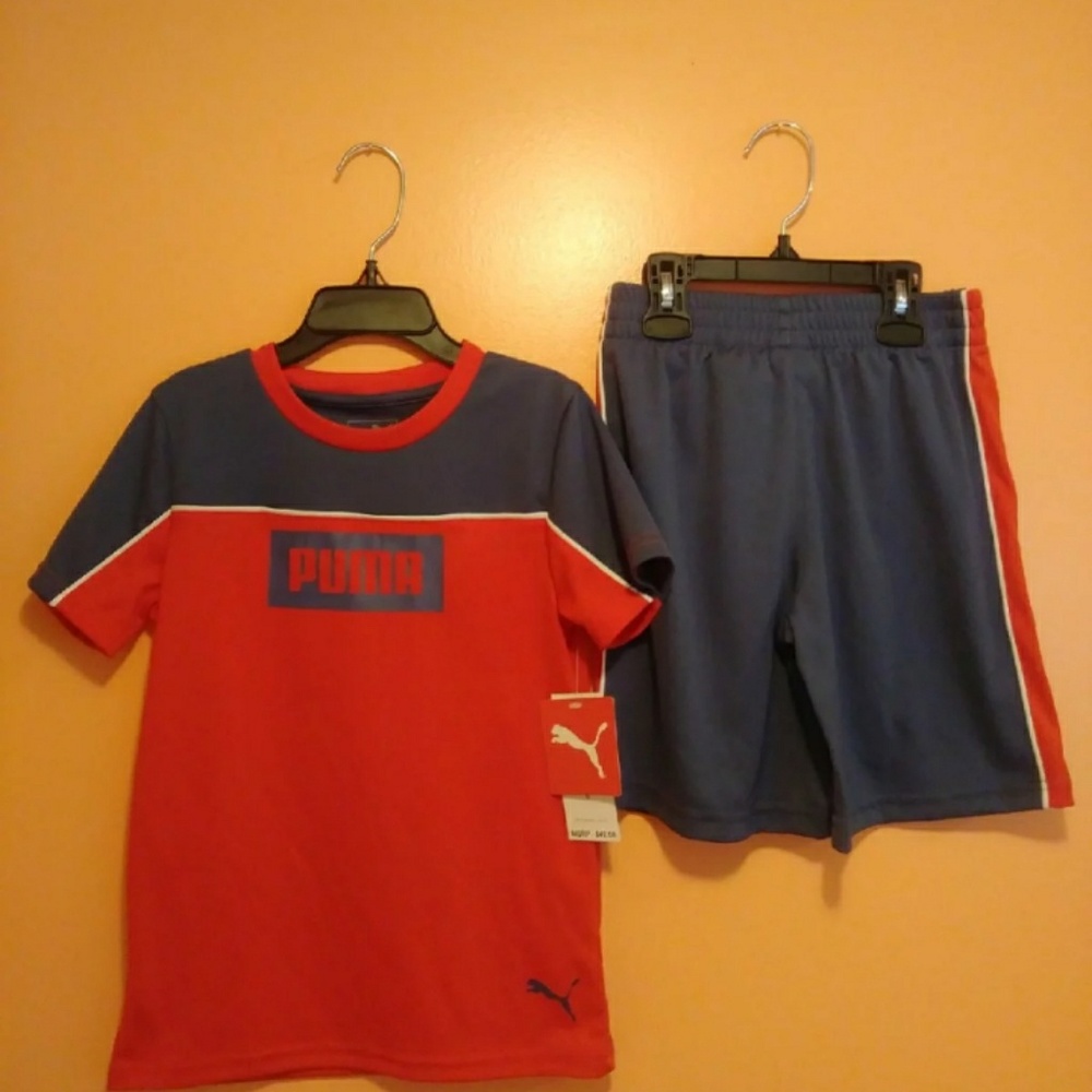 🎉HP🎉Puma kid's shirt and shorts boy's